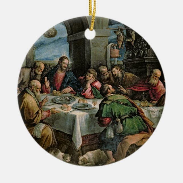 Das letzte Abendessen 3 Keramik Ornament (Vorne)