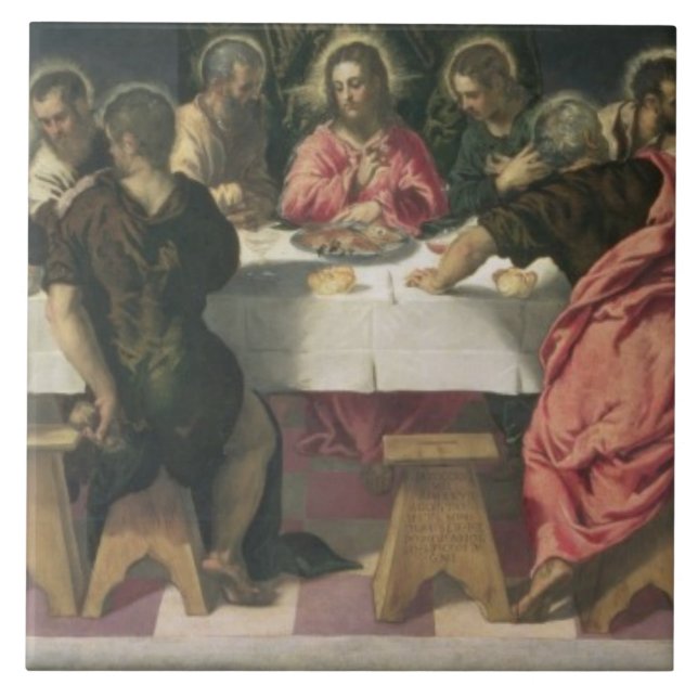 Das letzte Abendessen 4 Fliese (Vorderseite)