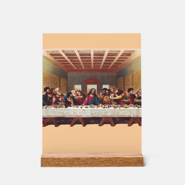 Das letzte Abendessen Acrylschild (Vorderseite)