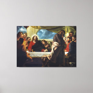 Das letzte Abendessen durch Benjamin West Leinwanddruck