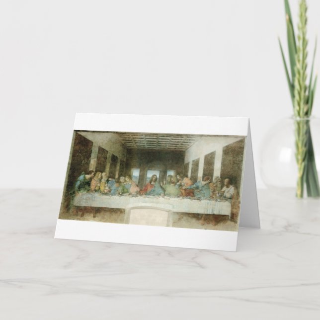 Das letzte Abendessen durch Leonardo da Vinci C. Karte (Vorderseite)