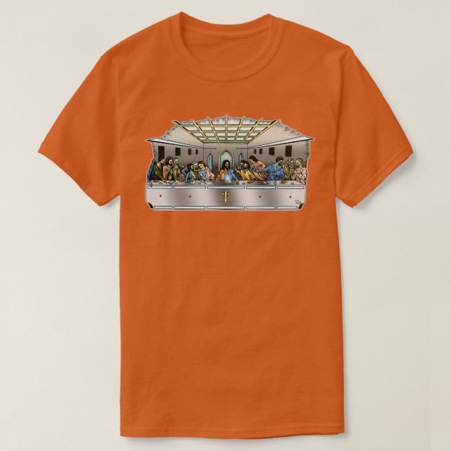 Das letzte Abendessen im All T-Shirt (Design vorne)