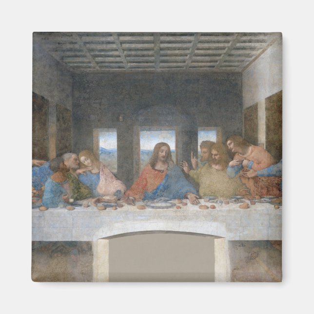 Das letzte Abendessen, Leonardo da Vinci, 1495-149 Magnet (Vorne)