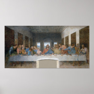 Das letzte Abendessen, Leonardo da Vinci, 1495-149 Poster