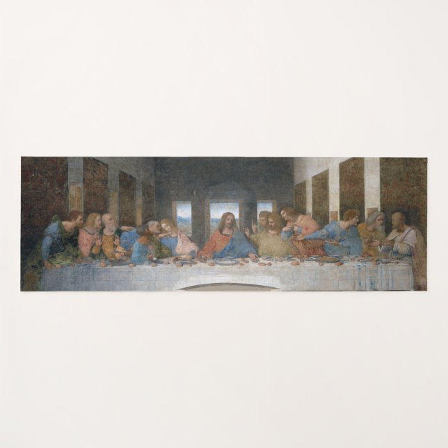 Das letzte Abendessen, Leonardo da Vinci, 1495-149 Yogamatte (Vorderseite (Horizontal))
