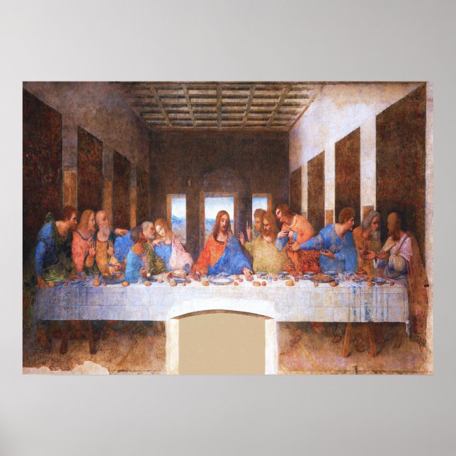 Das letzte Abendessen - Leonardo Da Vinci Poster (Vorne)