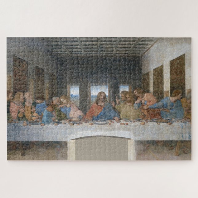 Das letzte Abendessen, Leonardo da Vinci Puzzle (Horizontal)