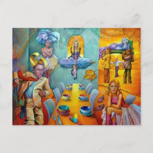 Das letzte Abendessen Postkarte