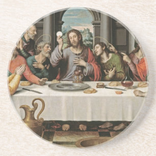 Das letzte Abendessen Sandstein Untersetzer