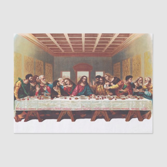 Das letzte Abendessen Seidenpapier (Vorderseite)