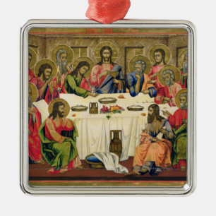 Das letzte Abendessen Silbernes Ornament