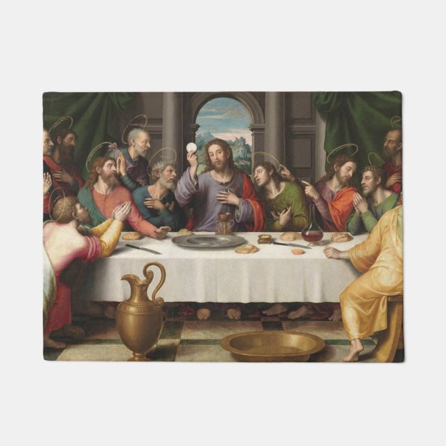 Das letzte Abendessen Vicente Juan Masip Fußmatte (Vorderseite)