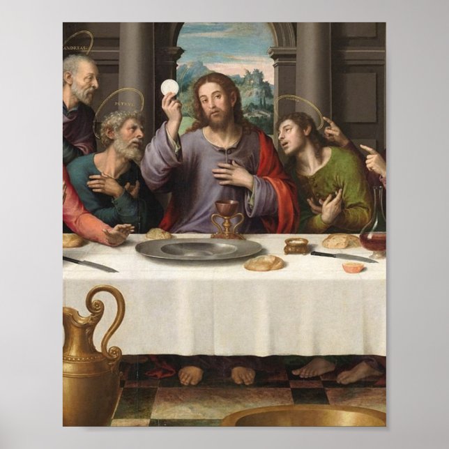 Das letzte Abendessen Vicente Juan Masip Poster (Vorne)