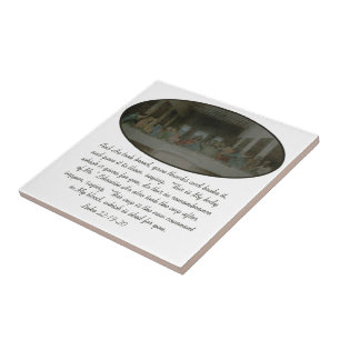 Das letzte Abendessen Vintag Fliese