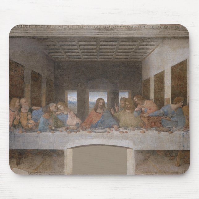 Das letzte Abendessen von Leonardo da Vinci Mousepad (Vorne)