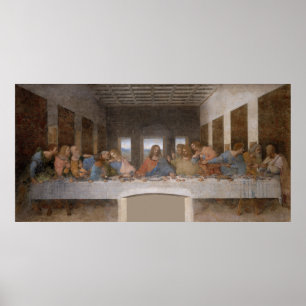 Das letzte Abendessen von Leonardo Da Vinci Poster