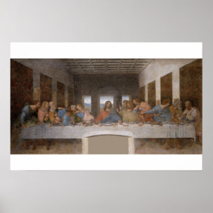 Das letzte Abendessen von Leonardo Da Vinci Poster