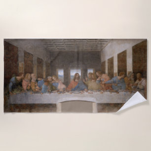 Das letzte Abendessen von Leonardo Da Vinci Strandtuch