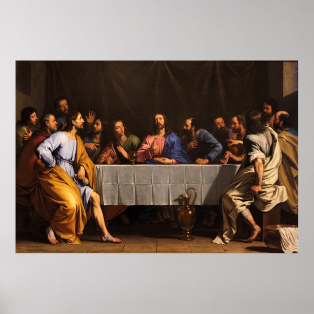 Das letzte Abendessen von Philippe de Champaigne ( Poster (Vorne)