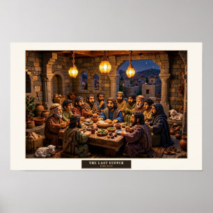 Das letzte Abendmahl — Bauziegel-Kunstposter Poster
