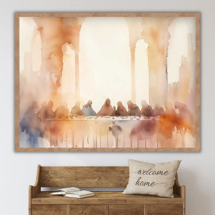 Das letzte Abendmahl, Christliche Kunst, Bibelmale Poster