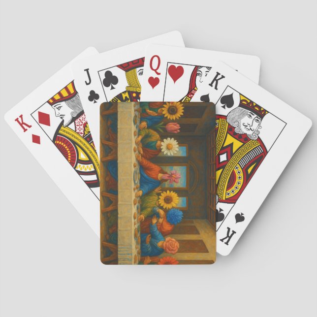 Das letzte Abendmahl der Blumen Spielkarten (Rückseite)