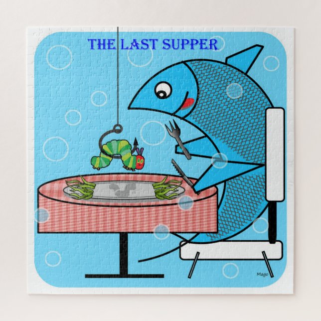 DAS LETZTE ABENDMAHL DER FISCHE PUZZLE (Vertikal)