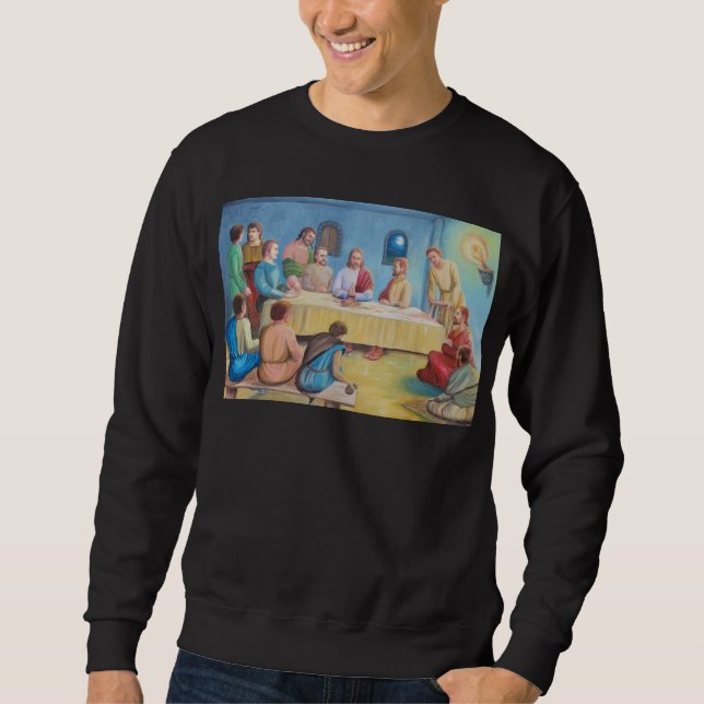 Das letzte Abendmahl: Jesus und die Jünger Sweatshirt (Vorderseite)