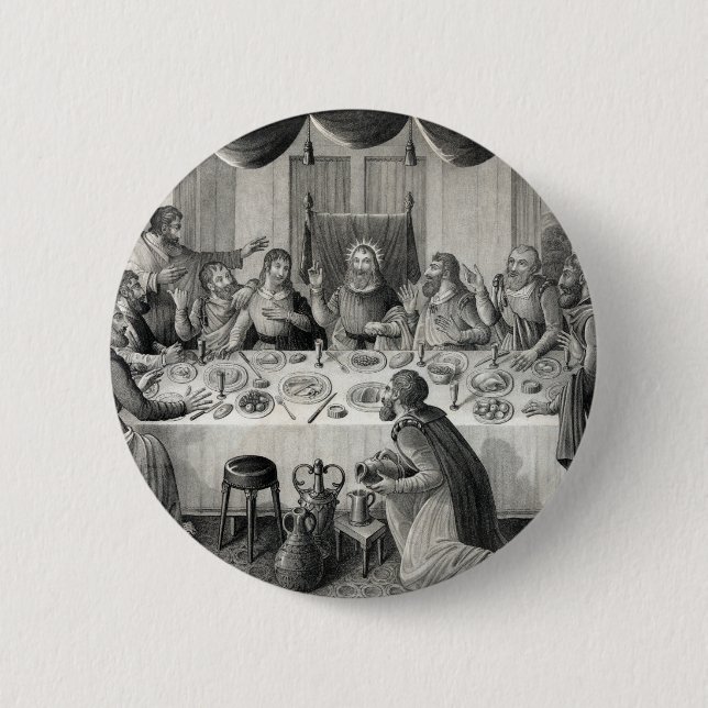 "Das letzte Abendmahl"-Knopf Button (Vorderseite)