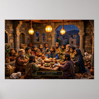 Das letzte Abendmahl — Kunst aus Bausteinen Poster