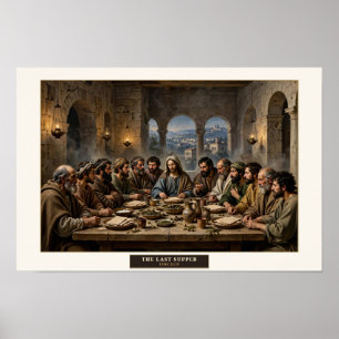 Das letzte Abendmahl — Poster im Stil von Da Vinci