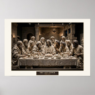Das letzte Abendmahl — Renaissance Marmorpuster Poster