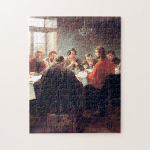 Das letzte Abendmahl von Fritz von Uhde 1886 Puzzle
