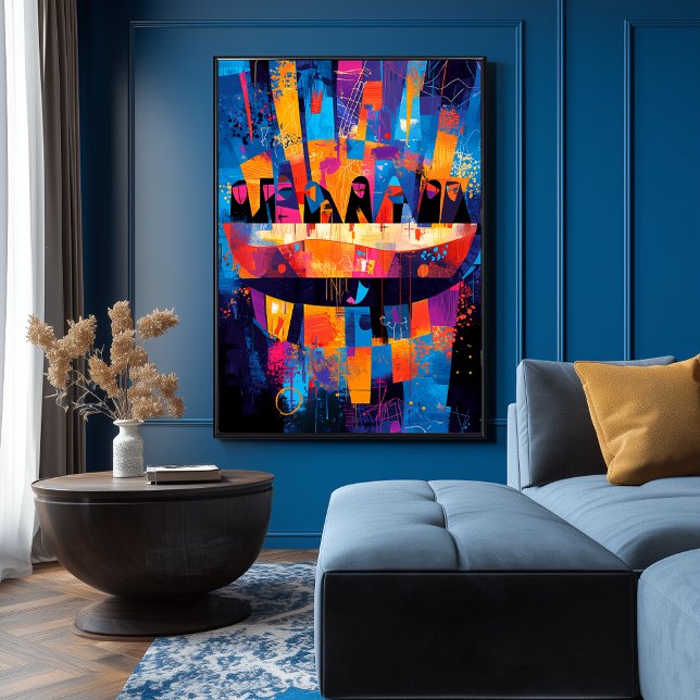 Das letzte Abendmahlzeit - Abstrakt geometrisch Poster (Von Creator hochgeladen)