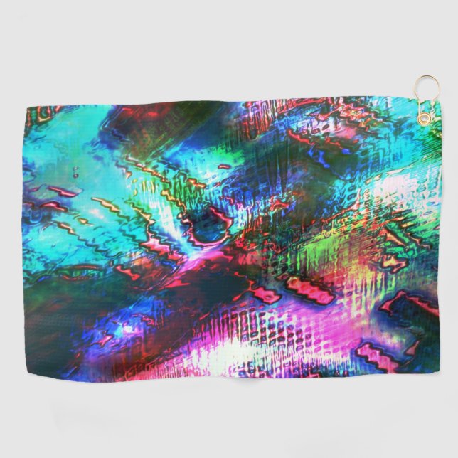 Das letzte Bild recycelte, Textur farbig alt verbr Golfhandtuch (Horizontal)