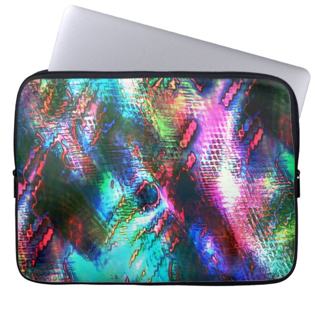 Das letzte Bild recycelte, Textur farbig alt verbr Laptopschutzhülle (Vorderseite)