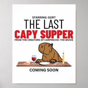 Das letzte Cape Supper Funny Capybara Movie Poster