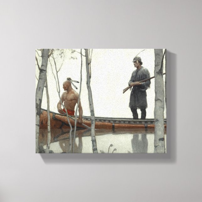 Das Letzte der Mohikaner von N. C. Wyeth Leinwanddruck (Vorderseite)