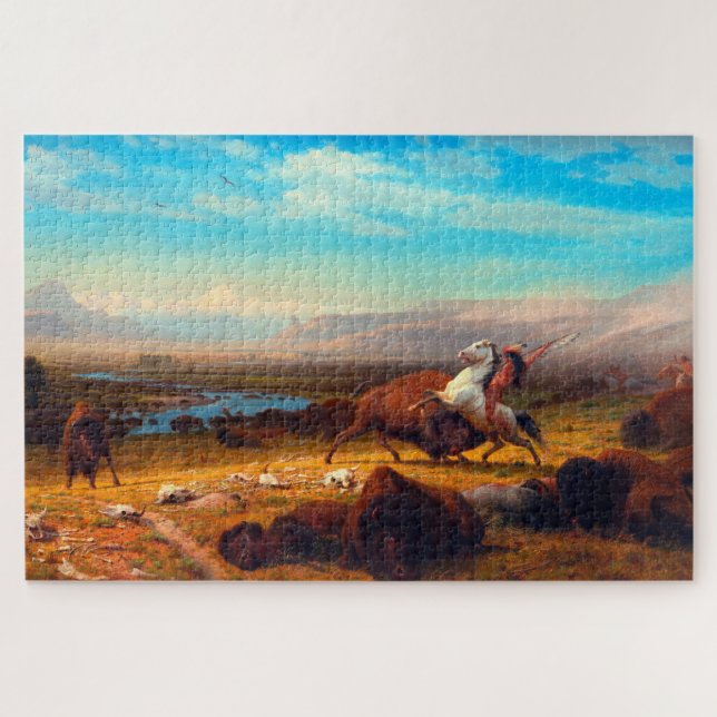 Das Letzte des Buffalo Albert Bierstadt 1888 Puzzle (Horizontal)