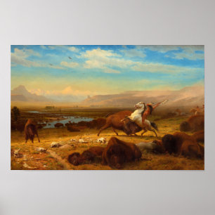Das Letzte des Buffalo von Albert Bierstadt Poster