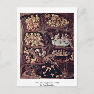 Das letzte Detail des Urteils von Fra Angelico Postkarte