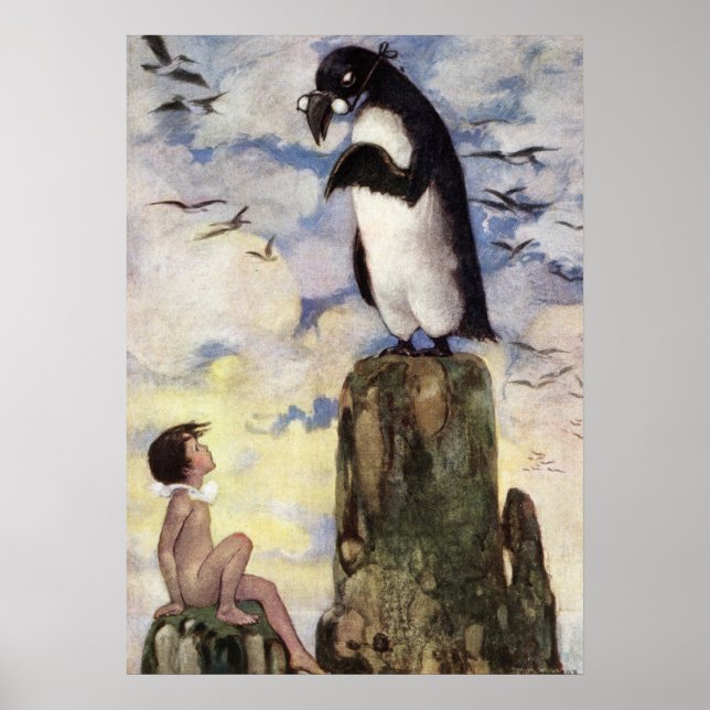 Das letzte Gairfowl von Jessie Willcox Smith Poster (Vorne)