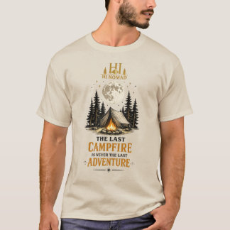 Das letzte Lagerfeuerzelt - Vintage-Wildernis-Aben T-Shirt