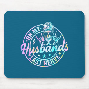 Das letzte Nervenskelett-Tie-Dye meines Mannes Mousepad