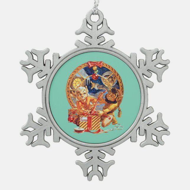 Das letzte Paket Snowflake Ornament (Vorderseite)