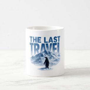 Das letzte Reiseabenteuer Pinguin Schneebedeckter  Kaffeetasse