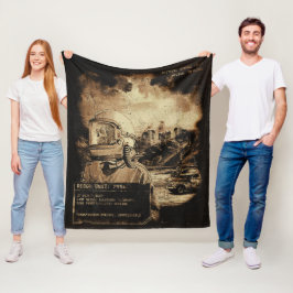 Das letzte Signal - Techno-Dystopian Streetwear Fleecedecke