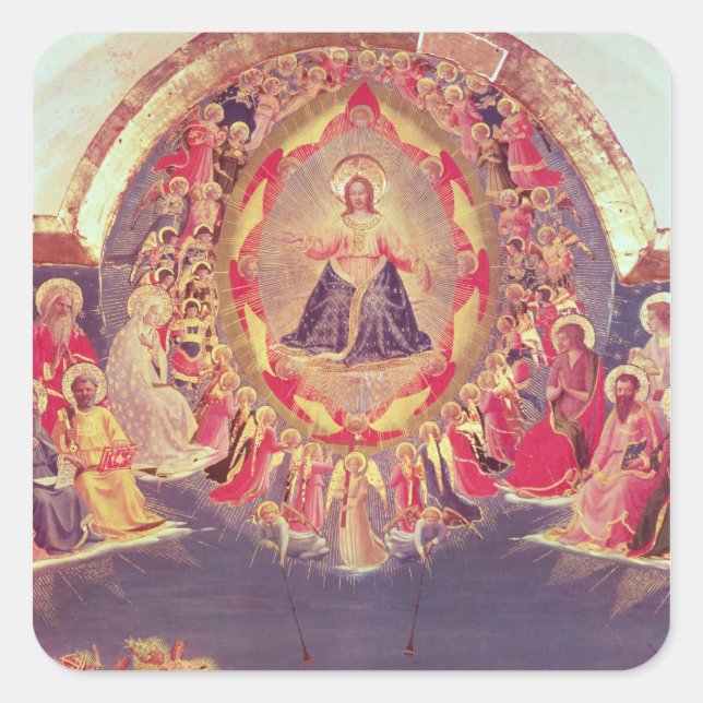 Das letzte Urteil 2 Quadratischer Aufkleber (Vorderseite)