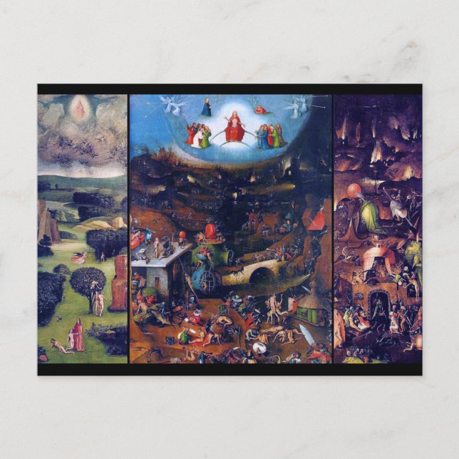 Das letzte Urteil, Bosch Postkarte (Vorderseite)