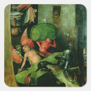 Das letzte Urteil: Detail der Tonne Quadratischer Aufkleber